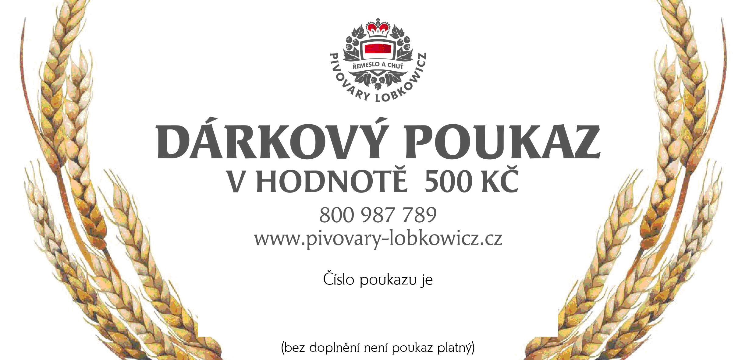 Poukaz- 500,- CZK